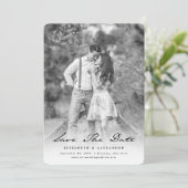 Foto für Vintages Handschriftenschreiben Save the  Date (Stehend Vorderseite)