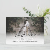 Foto für Vintages Handschriftenschreiben Save the Save The Date (Stehend Vorderseite)