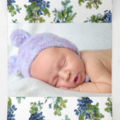 Foto für Violetten und Winterkiefern Dreifach Gefaltete Urlaubskarte (Innenseite Mitte)