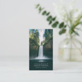 Foto für Wasserfall Gedenkkarte Telefonnummerkarte (Stehend Vorderseite)