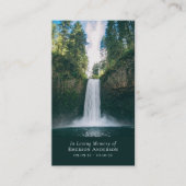 Foto für Wasserfall Gedenkkarte Telefonnummerkarte (Vorderseite)