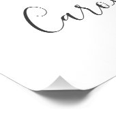 Foto für Wasserfarben - Begrüßungszeichen Poster (Ecke)