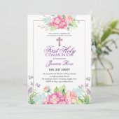 Foto für Wasserfarben Erste Kommune Einladung (Stehend Vorderseite)