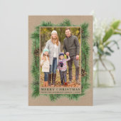 Foto für Wasserfarben Feiertagskarte (Stehend Vorderseite)