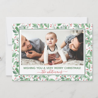 Foto für Wasserfarben Feiertagskarte