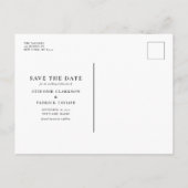 Foto für Wasserfarben Save the Date Ankündigungspostkarte (Rückseite)