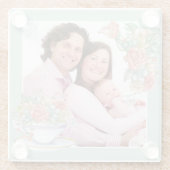 Foto für Wasserfarben und Teacup Glasuntersetzer (Rückseite)