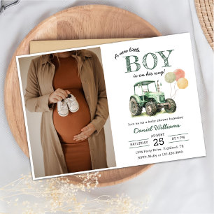 Foto für Wasserfarbenzug Boy Baby Dusche Einladung