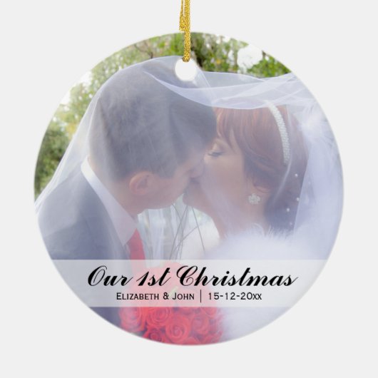 Foto für Weihnachten Keramikornament (Hinten)