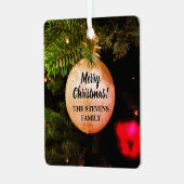 Foto für Weihnachten Ornament Aus Metall (Vorderseite links)