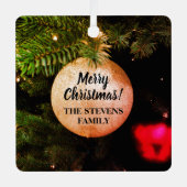 Foto für Weihnachten Ornament Aus Metall (Vorderseite)