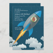 Foto für Weltraumreisende Einladung (Vorne/Hinten)