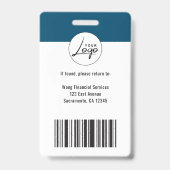 Foto für wichtige Firmenlogo-Mitarbeiter Ausweis (Rückseite)