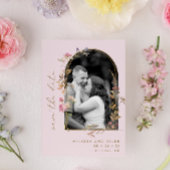 Foto für Wildblumen mit Blush und Gold Arch Save The Date