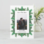 Foto für Winterbaumzweige Save The Date (Stehend Vorderseite)