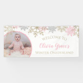 Foto für Winterschneeflocken Banner (Horizontal)