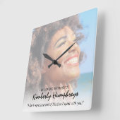 Foto für zeitgemäße Gedächtnisangebote Quadratische Wanduhr (Winkel)