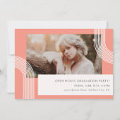 Foto für zeitgenössische Chic-Abschluss Einladung (Rückseite)