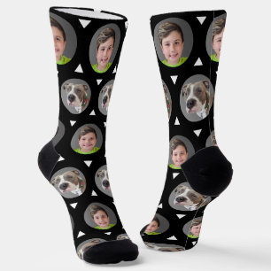 Foto für zwei Fotos Kind oder Haustier Socken