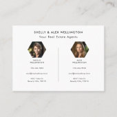 Foto für zwei Personen mit benutzerdefiniertem QR- Visitenkarte (Vorderseite)