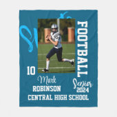 Foto Fußball Fleecedecke (Vorderseite)