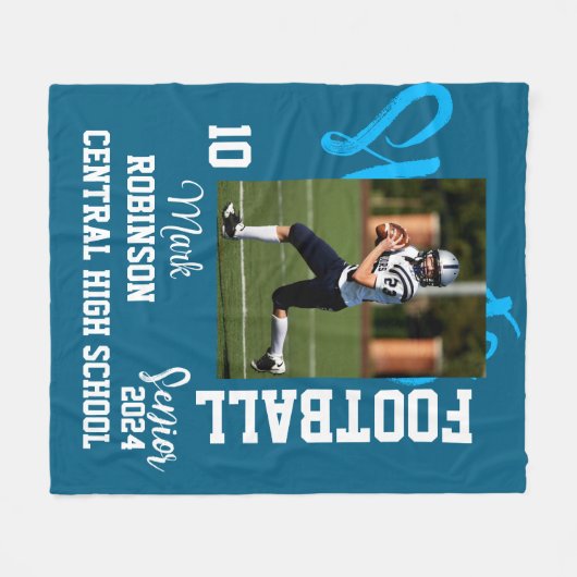 Foto Fußball Fleecedecke (Vorderseite (Horizontal))