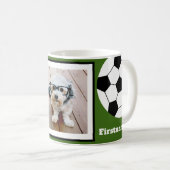 Foto Fußball hinzufügen - Farbe bearbeiten Kaffeetasse (VorderseiteRechts)