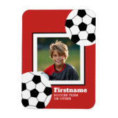 Foto Fußball hinzufügen - Farbe bearbeiten Magnet (Vertikal)