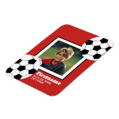 Foto Fußball hinzufügen - Farbe bearbeiten Magnet (Linke Seite)