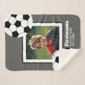 Foto Fußball hinzufügen - Farbe bearbeiten Sherpadecke (Vorderseite (Horizontal))