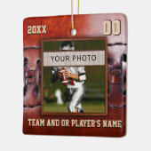 Foto-Fußball-Team-Geschenk-Ideen, Keramikornament (Links)