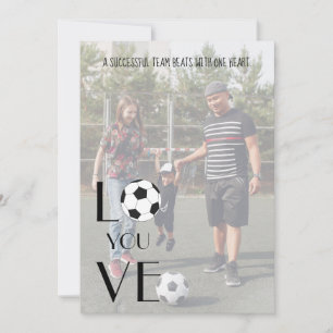 Foto Fußball Valentine Moderner Spaß Feiertagskarte