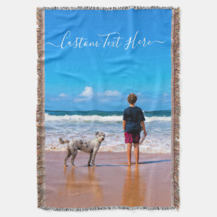 Foto-Fußleiste mit benutzerdefiniertem Text Decke