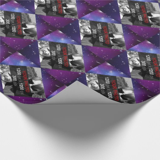 Foto Galaxy Wrapping Paper für persönliche Kreatio Geschenkpapier (Ecke)