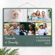 Foto-Galerie-Kalender für Familien und Freunde
