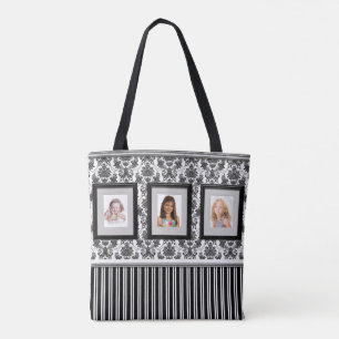 Foto-Galerie-Tasche mit Schwarzweiss-Hintergrund Tasche