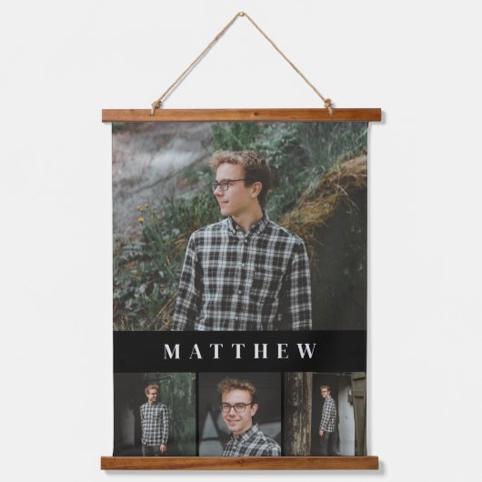 Foto-Galerie von vier Stück mit Wandteppichen Wandteppich Mit Holzrahmen (Vorderseite)