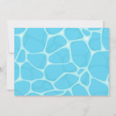 Foto Gamer Pool Party Geburtstag Einladung (Rückseite)