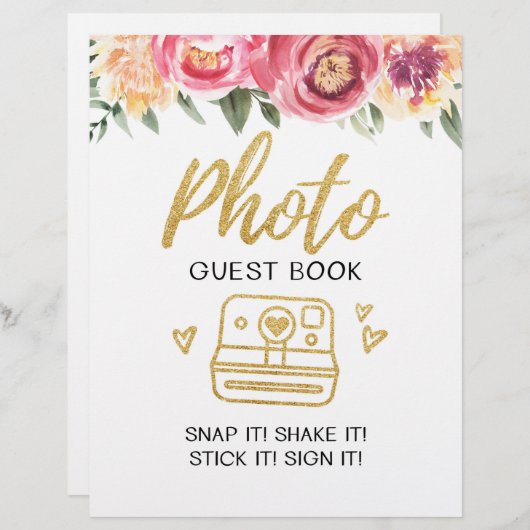 Foto Gästebuch Hochzeitszeichen (Vorne/Hinten)