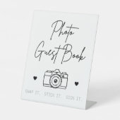 Foto Gästebuch-Schild Sockelschild (Vorderseite)
