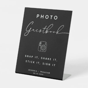 Foto Gästebuch Snap It Shake it Stick It Sign it Sockelschild