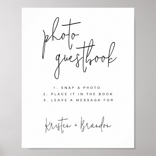 Foto Gästebuch Unterschrift, Foto Gästebuch (Vorne)