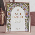 Foto Gästebuch Vintage Jugendstil-Signatur von Muc<br><div class="desc">Foto Gästebuch Unterschreiben im Vintagen Jugendstil von Mucha! Dieses elegante Schild besticht durch ein wunderschönes Vintages Jugendstil-Design des Künstlers Alphonse Mucha. Verwenden Sie unser Anpassungstool, um den Text schnell an Ihre Bedürfnisse anzupassen. Wählen Sie aus verschiedenen Schriftart-Stilen und Farben, um Ihr Party Thema. Die langlebigen Materialien und der hochwertige Druck...</div>