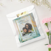 FOTO GASTGESCHENK HOCHZEIT BAGS Sea Glass Aquamari Geschenktütchen (Versiegelt)