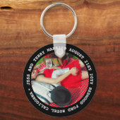 FOTO-GASTGESCHENKE HOCHZEITEN Textgeschenke unter Schlüsselanhänger (Vorderseite)