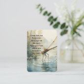 Foto Gebet-Dragonfly Friedlicher See Visitenkarte (Stehend Vorderseite)