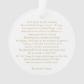 Foto-Gebet-Song Zitat Text zwei Seiten Ornament (Vorderseite)