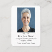 Foto Gebet Wasserfarben Rodelbahn Visitenkarte (Rückseite)