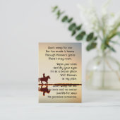 Foto Gebet Western Zurück Reiten B Visitenkarte (Stehend Vorderseite)