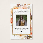 Foto-Gebetskarte des Herbstflorals (Vorderseite)